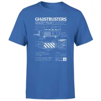 Ghostbusters Ghost Trap Schematic Men's T-Shirt - Blue - undefined undefined