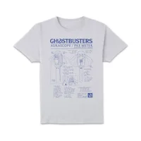 Ghostbusters Ghost Trap Schematic Men's T-Shirt - White - undefined undefined