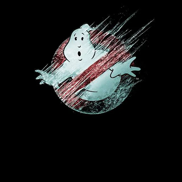 Ghostbusters Frozen Logo Men's T-Shirt - Black