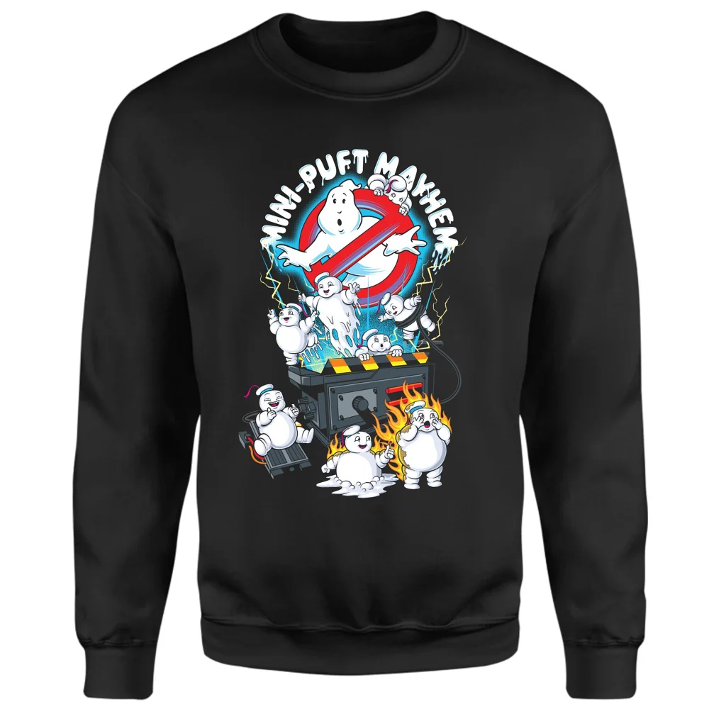 Ghostbusters Mini-Puft Mayhem Sweatshirt - Black - M Image 1