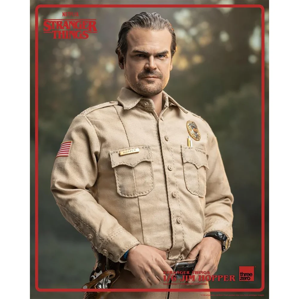 Threezero 1:6 Scale Jim Hopper Stranger Things Collectible Statue (31.8cm) Image 1