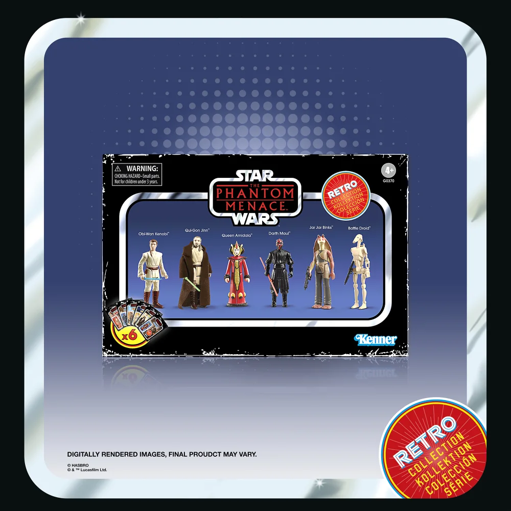 HasbroStar Wars: The Phantom Menace Retro Figures 6 Pack Image 1