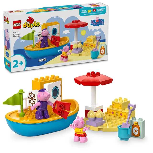 LEGO DUPLO Peppa Pig Boat Trip Toy for Toddlers 10432