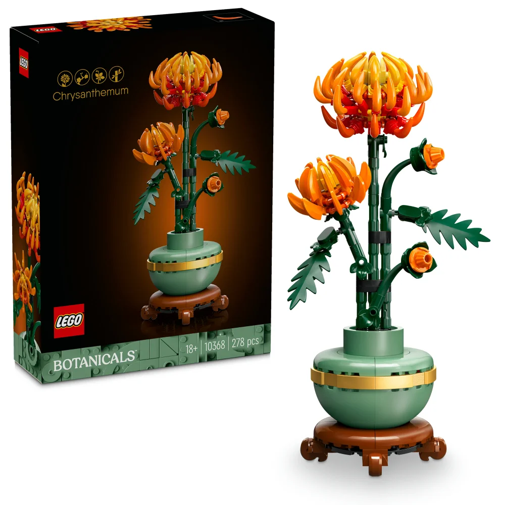 LEGO Botanicals Chrysanthemum Flower Set for Adults 10368 Image 1