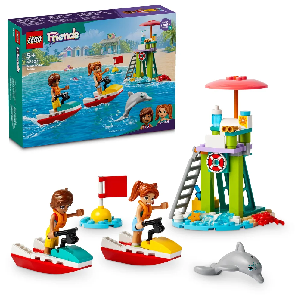 LEGO Friends Beach Water Scooter Toy Mini-Doll Set 42623 Image 1
