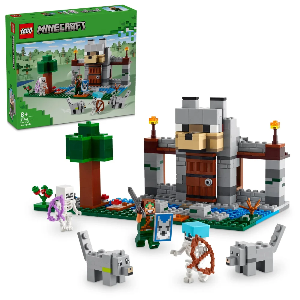 LEGO Minecraft The Wolf Stronghold Video-Game Toy Set 21261 Image 1