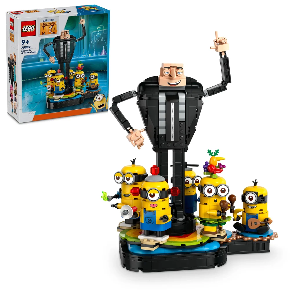 LEGO Despicable Me Brick-Built Gru and Minions Toy Set 75582 Image 1