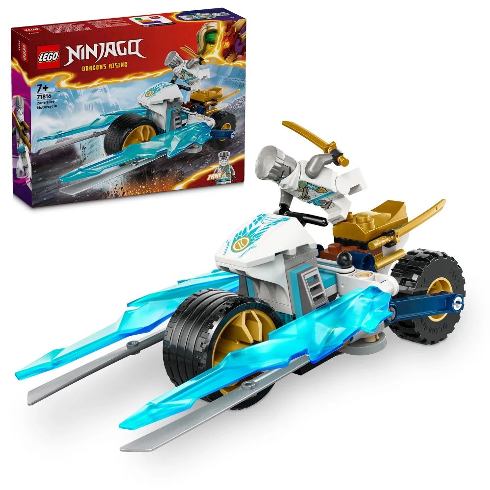 LEGO NINJAGO Zane’s Ice Motorcycle Ninja Toy Set 71816 Image 1