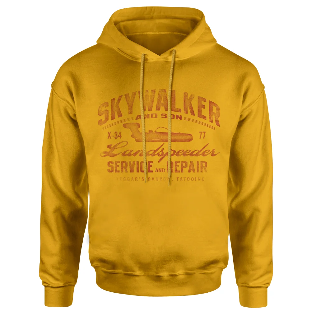 Star Wars Skywalker Landspeeder Repair Hoodie - Mustard - S Image 1