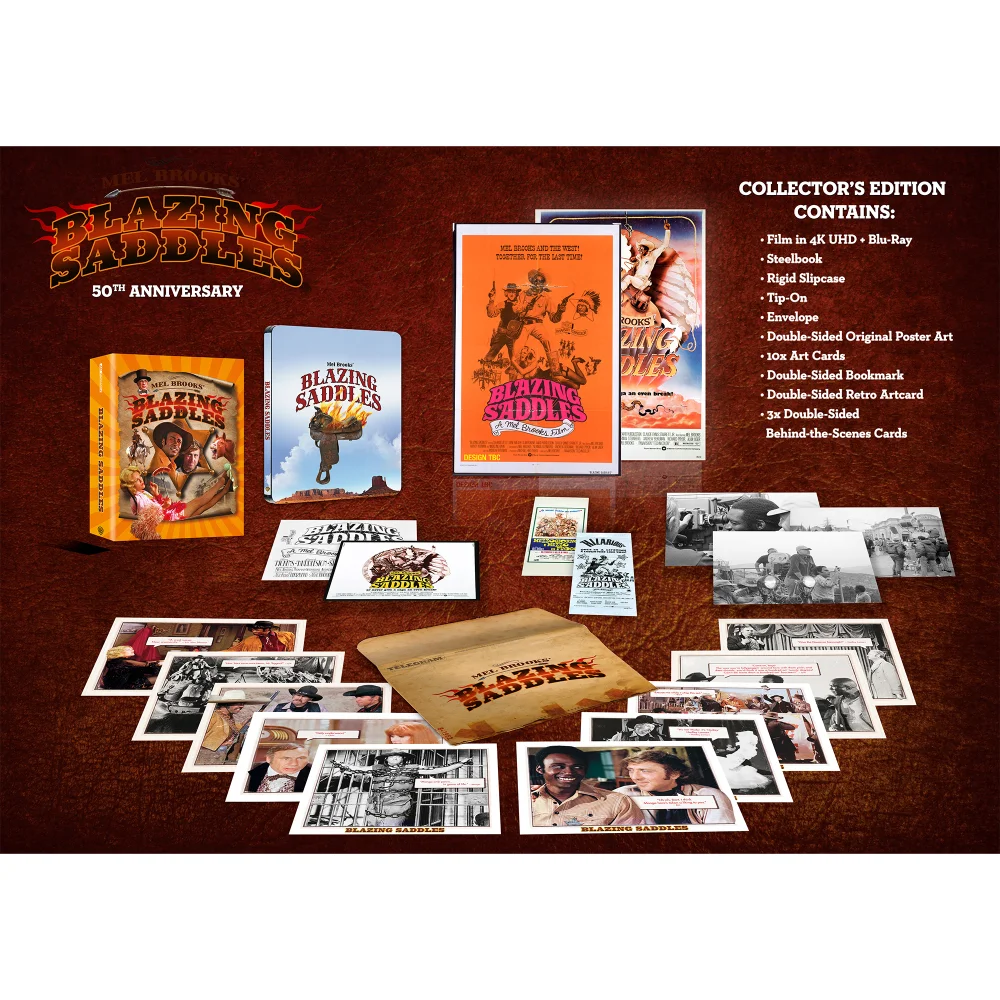 Blazing Saddles 50th Anniversary Collector's Edition 4K Ultra HD Steelbook Image 1