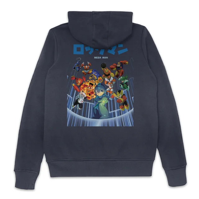 Mega Man Characters Hoodie - Navy