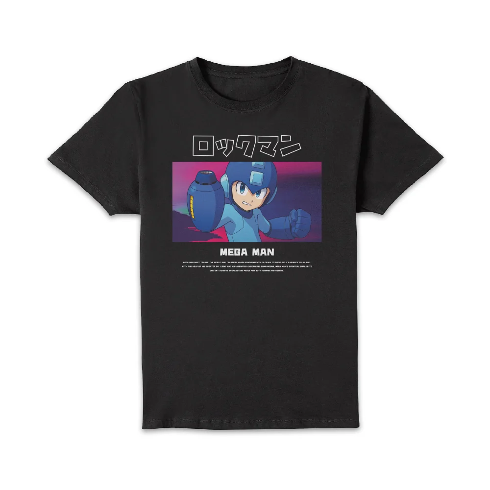 Mega Man Everlasting Peace T-Shirt Copy Unisex T-Shirt - Black - M Image 1