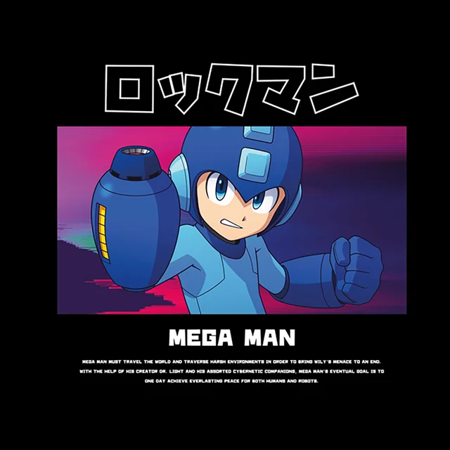 Mega Man Everlasting Peace T-Shirt Copy Unisex T-Shirt - Black