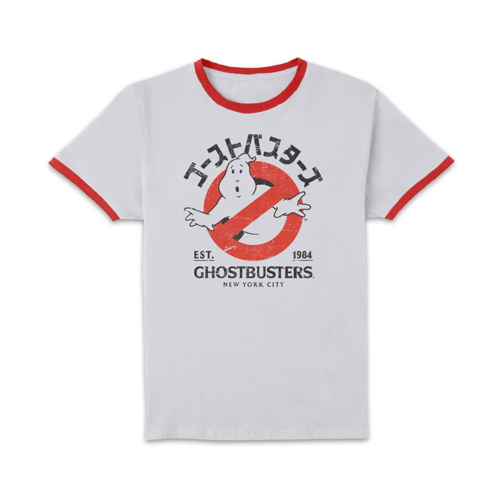 Ghostbusters EST. 1984 Unisex Ringer T-Shirt - White/Red - XS Image 1