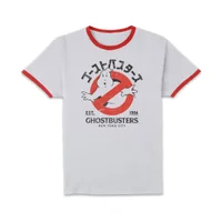 Ghostbusters EST. 1984 Unisex Ringer T-Shirt - White/Red - undefined undefined
