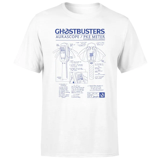 Ghostbusters PKE Schematic Unisex T-Shirt - White