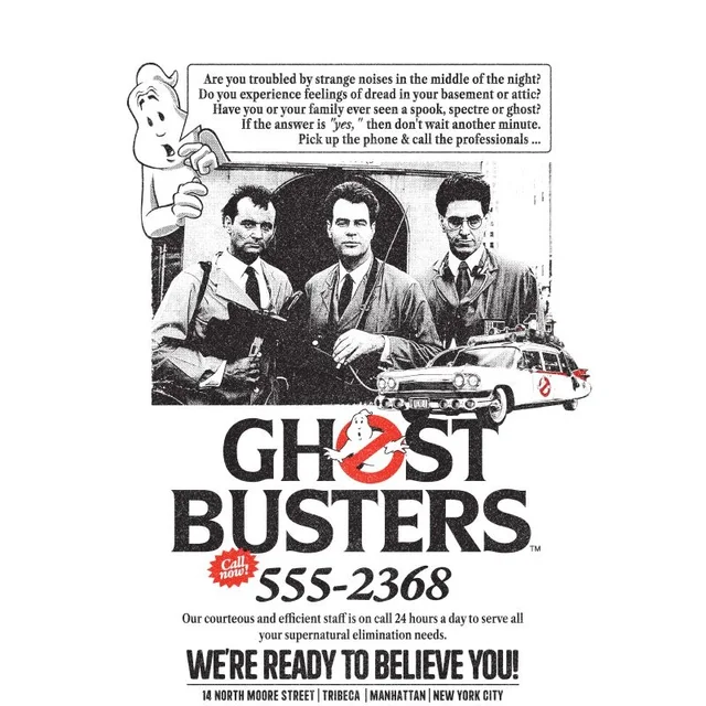 Ghostbusters Vintage Advert Unisex T-Shirt - White