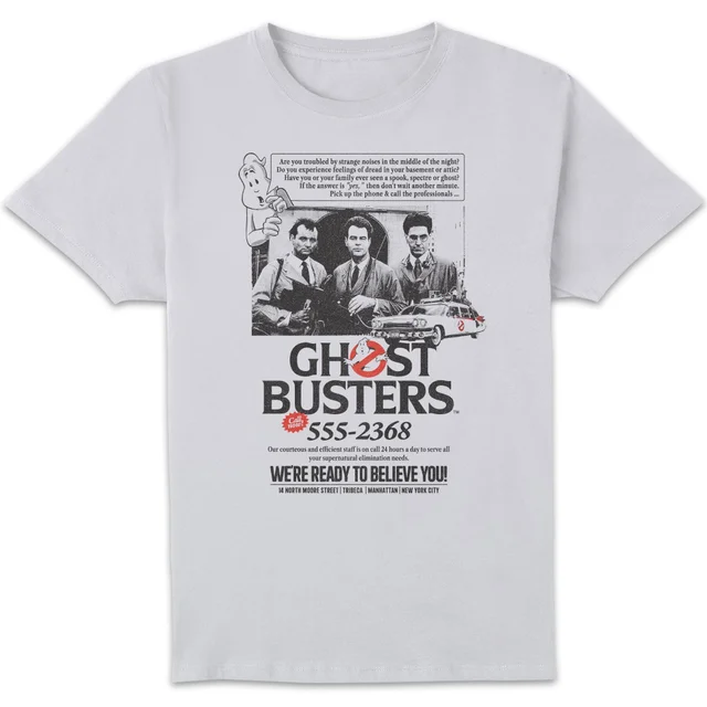 Ghostbusters Vintage Advert Unisex T-Shirt - White