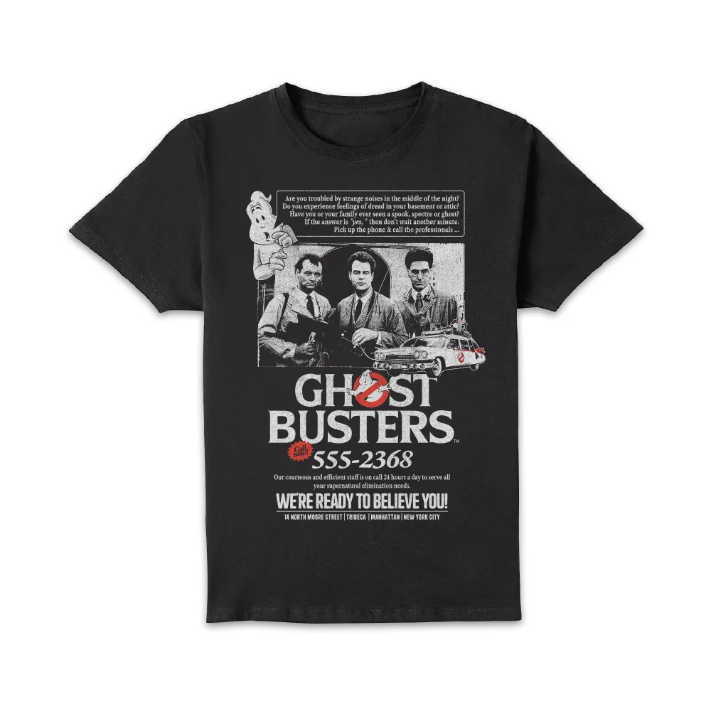 Ghostbusters Vintage Advert Unisex T-Shirt - Black - 4XL Image 1