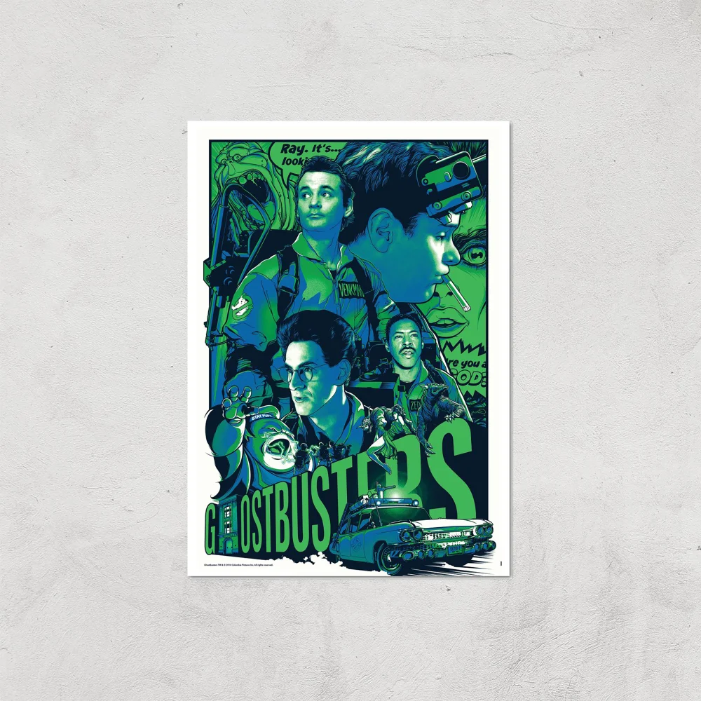 Ghostbusters Joshua Budich Giclee Art Print - A4 - Print Only Image 1