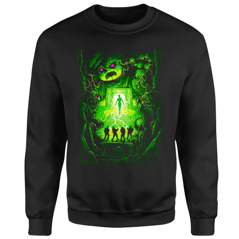 Ghostbusters Don't Cross The Streams Sweatshirt - Black - L - Black Image 1