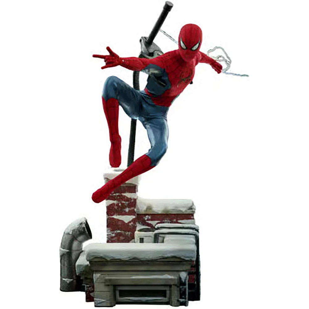 Hot Toys 1:6 Scale Marvel Spider-Man: No Way Home Spider-Man New Red And Blue Suit Deluxe Edition Statue Image 1