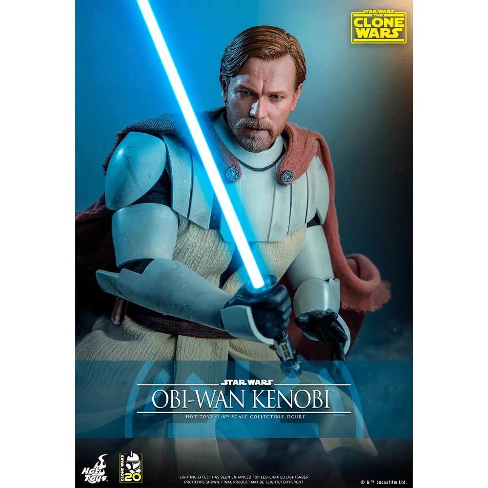 Hot Toys 1:6 Scale Star Wars: The Clone Wars Obi-Wan Kenobi Statue Image 1