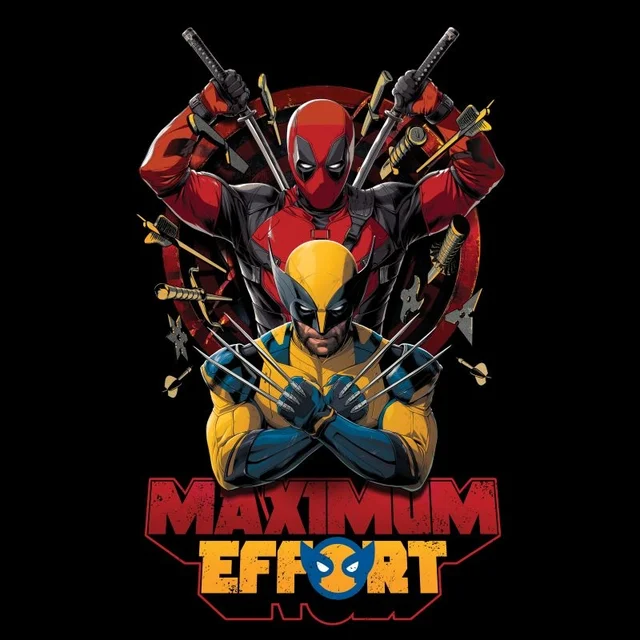 Deadpool & Wolverine Maximum Effort Unisex T-Shirt - Black