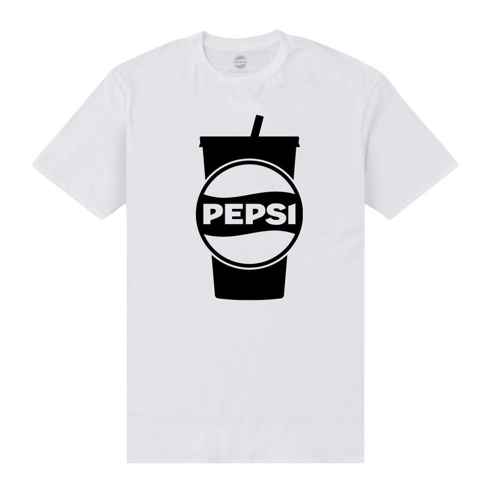 Pepsi Co. Large Cup Men's T-Shirt - White - S Image 1