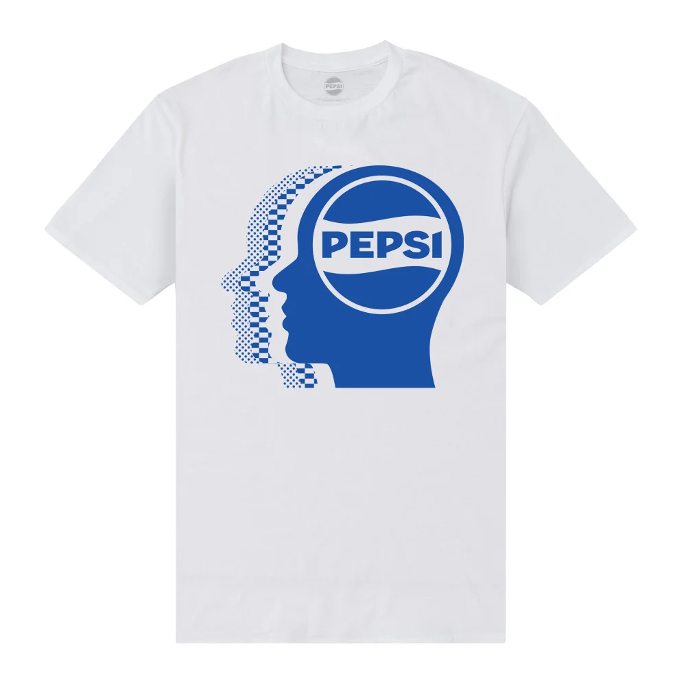 Pepsi Co. Logo Men's T-Shirt - White - M Image 1