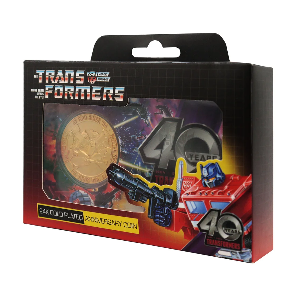 Transformers 40th Anniversary 24k Gold Plated Coin Image 1