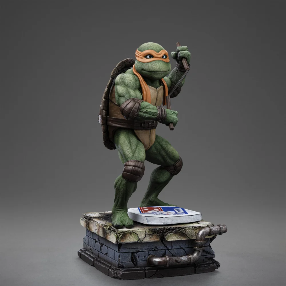 Iron Studios Teenage Mutant Ninja Turtles Michelangelo 1/10 Art Scale Statue Image 1