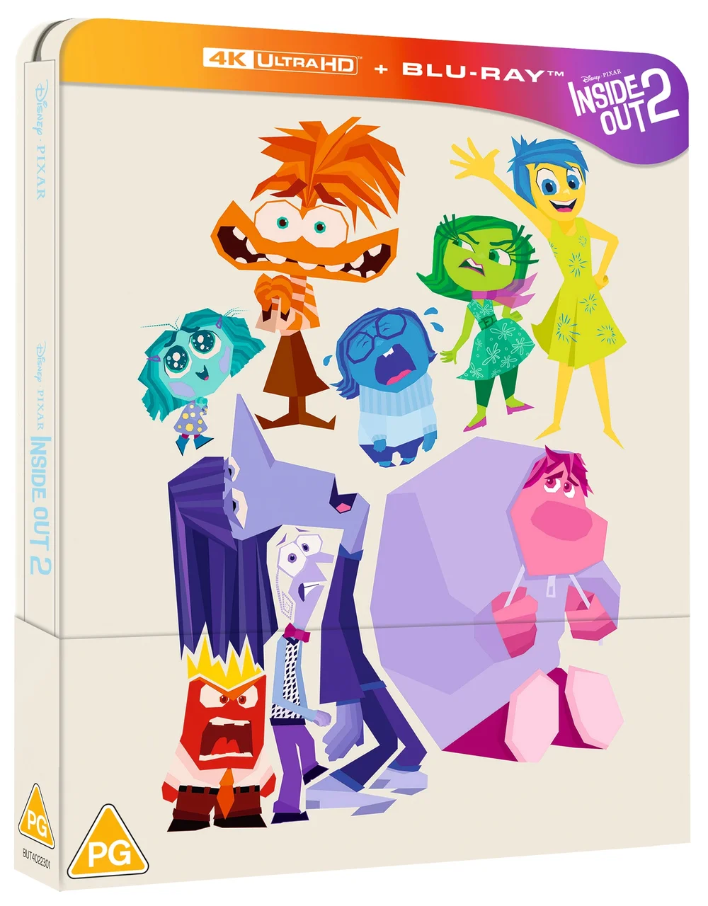 Disney Pixar's Inside Out 2 4K Ultra HD & Blu-ray Steelbook Image 1