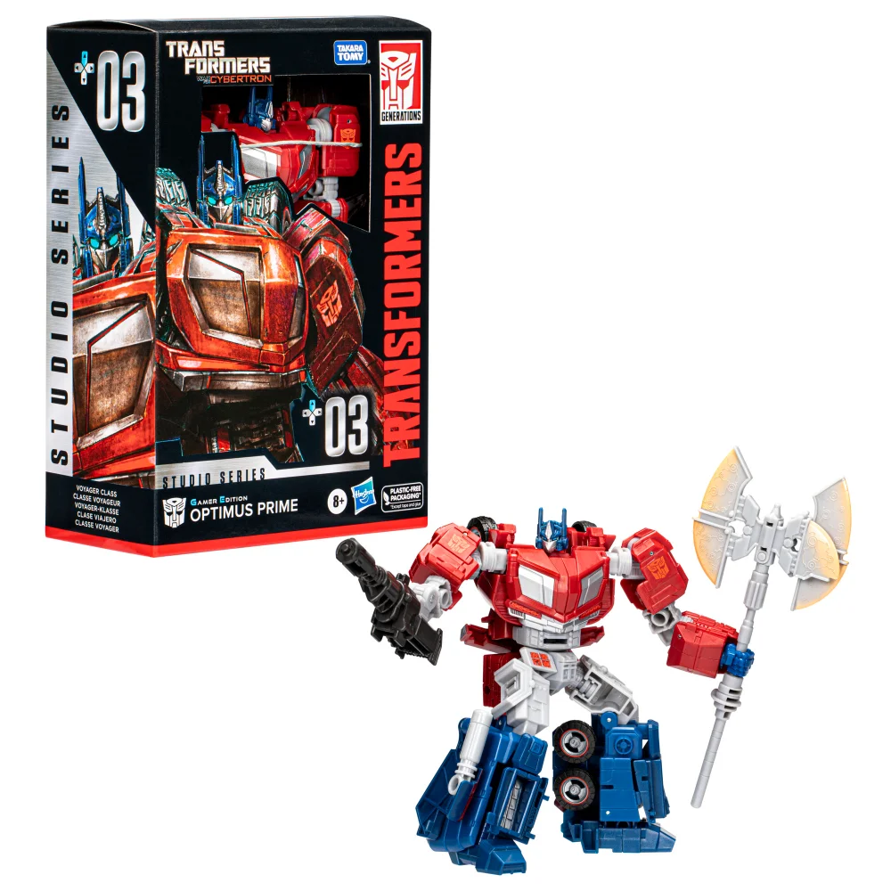 Hasbro Transformers Studio Series Voyager 03 Gamer Edition Optimus Prime Converting Action Figure 6.5") Image 1