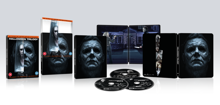 Halloween Trilogy UK Exclusive 4K Ultra HD Steelbook (With Slipcase)