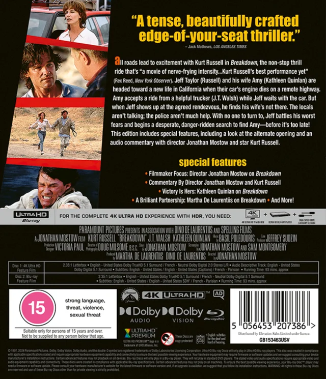 Breakdown 4K Ultra HD & Blu-ray