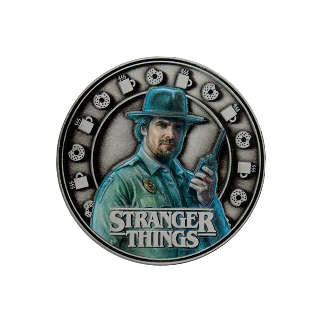 Stranger Things Eleven and Hopper Coin