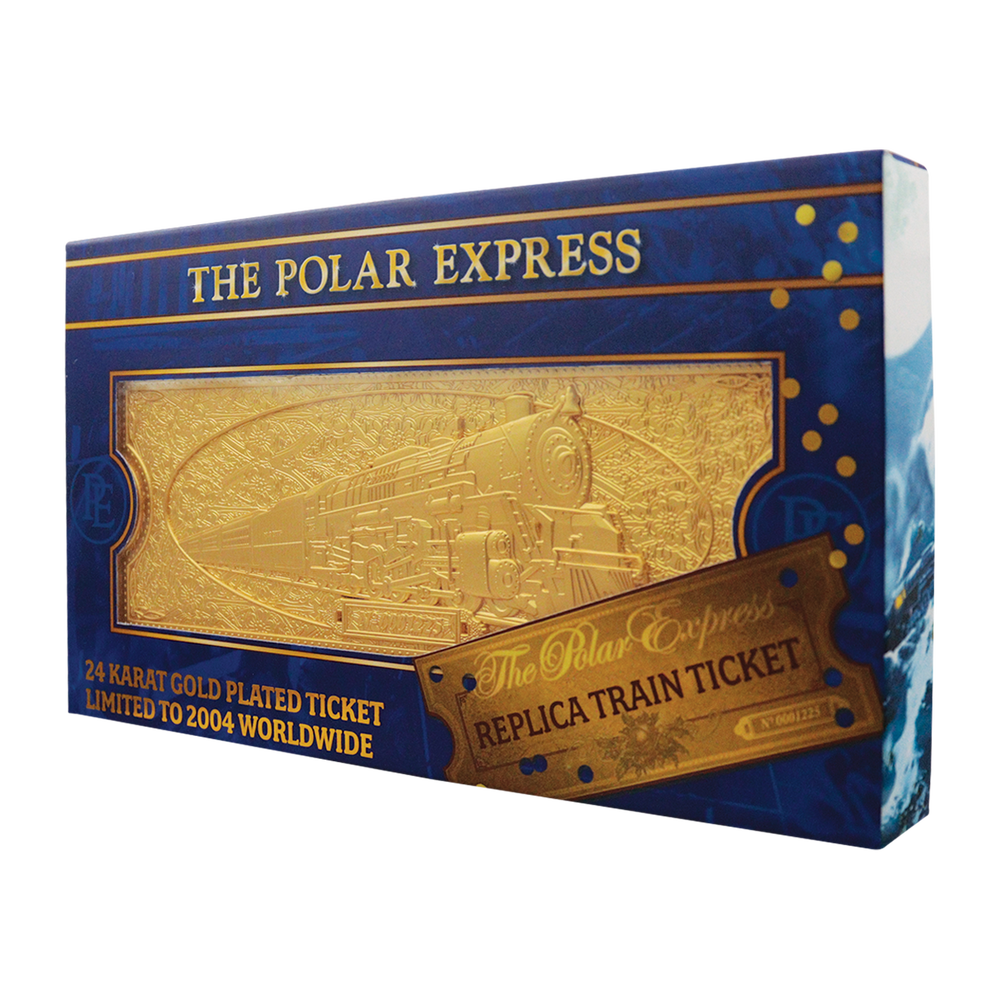 The Polar Express 24k Gold Plated Train Ticket Image 1