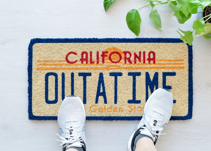 Back To The Future Door Mat