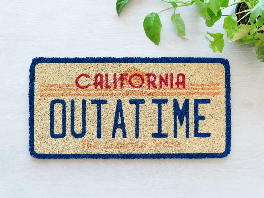 Back To The Future Door Mat
