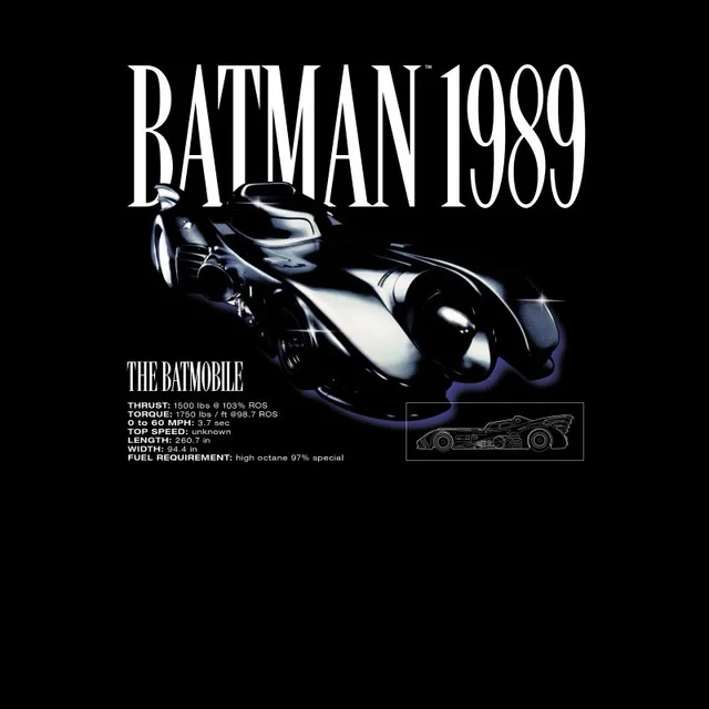 BATMAN Batmobile Unisex T-Shirt - Black