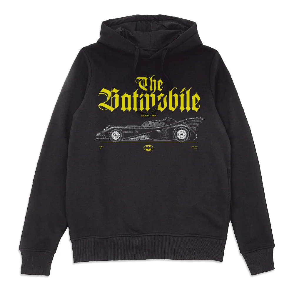 BATMAN Batmobile Profile Hoodie - Black - S Image 1