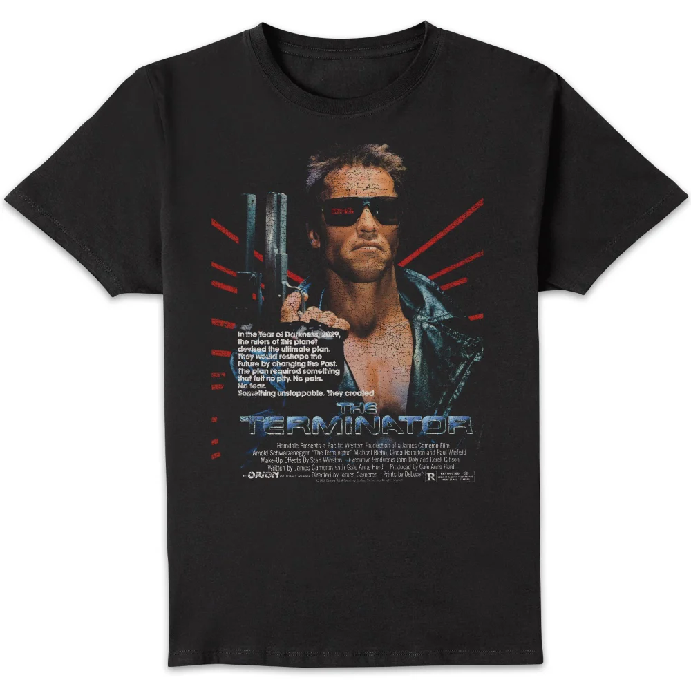 The Terminator Retro Poster Unisex T-Shirt - Black - 5XL Image 1