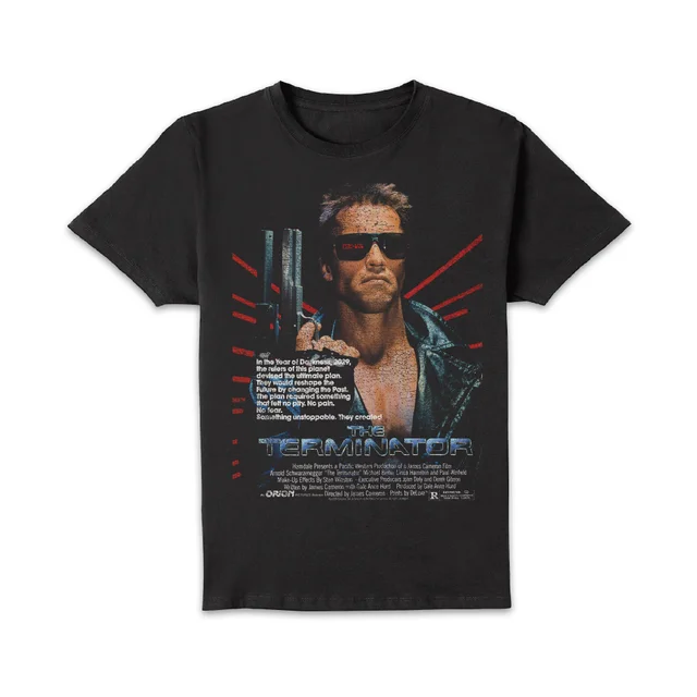 The Terminator Retro Poster Unisex T-Shirt - Black