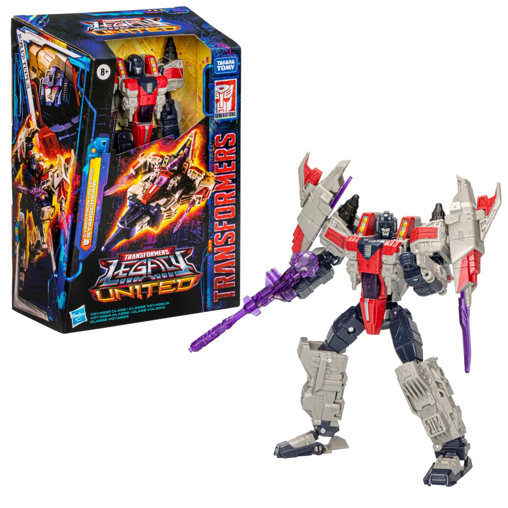 Hasbro Transformers Legacy United Voyager Cybertron Universe Starscream 7" Action Figure, 8+ Image 1