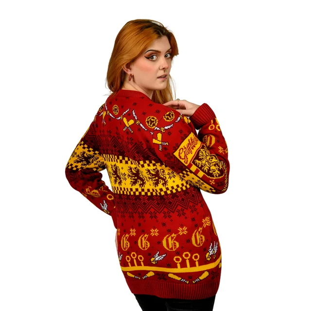 Harry Potter Gryffindor Quidditch Knitted Christmas Jumper