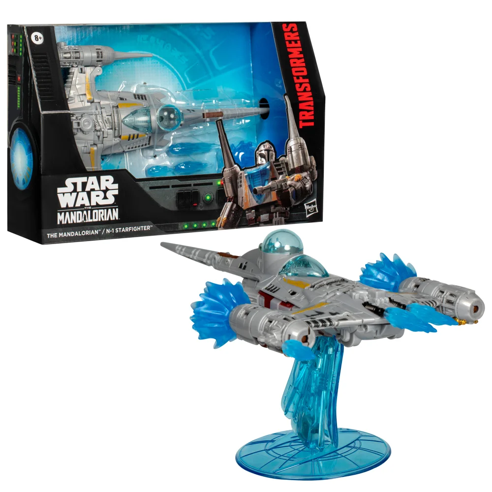 Transformers Collaborative Star Wars: The Mandalorian™ N-1 Starfighter, 7.5” Action Figure, 8+ Image 1