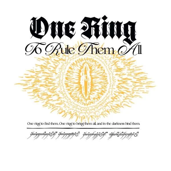 Lord Of The Rings One Ring Sweatshirt - White