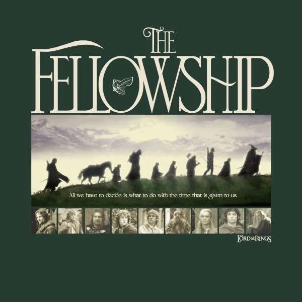 Lord Of The Rings Fellowship Cinematic Unisex T-Shirt - Green