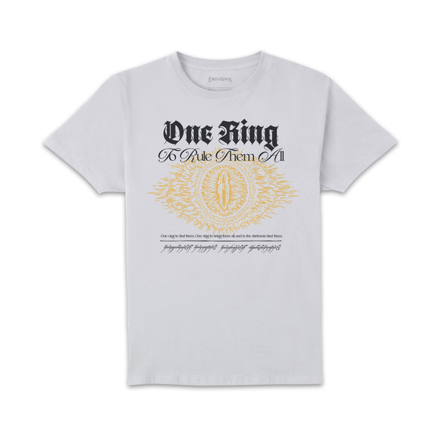 Lord Of The Rings One Ring Unisex T-Shirt - White